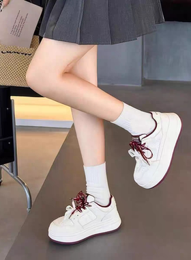 TT92206新款时尚厚底百搭小白鞋