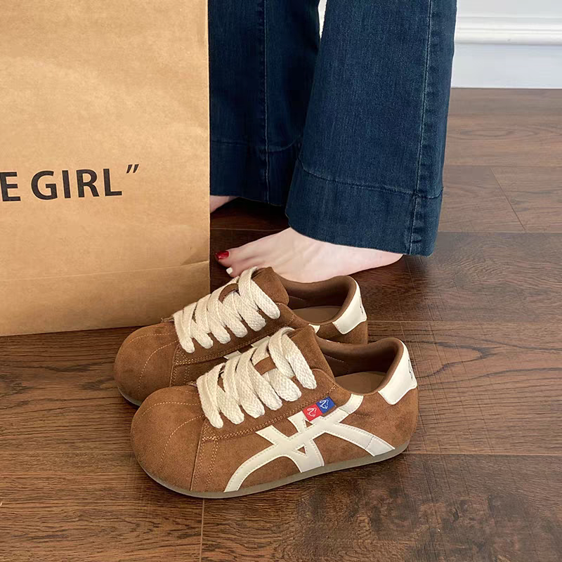 【维也娜老赵专享】XY216高定时尚贝壳头系带卡皮巴拉勃肯休闲鞋