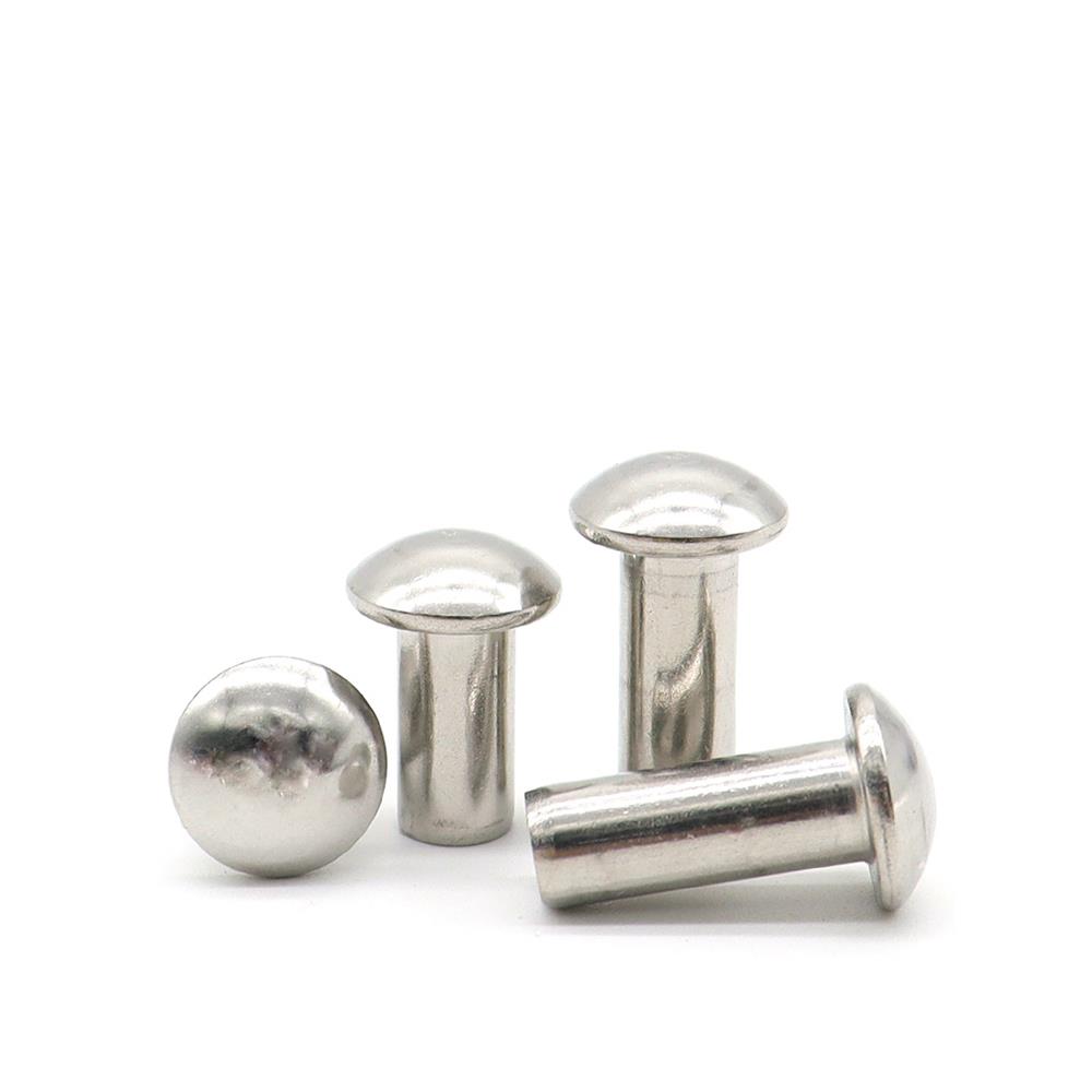 GB867 304不锈钢半圆头实心铆钉敲击圆头铆钉M2M3M4M5*x5x6x7x8x9