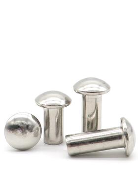 GB867 304不锈钢半圆头实心铆钉敲击圆头铆钉M2M3M4M5*x5x6x7x8x9