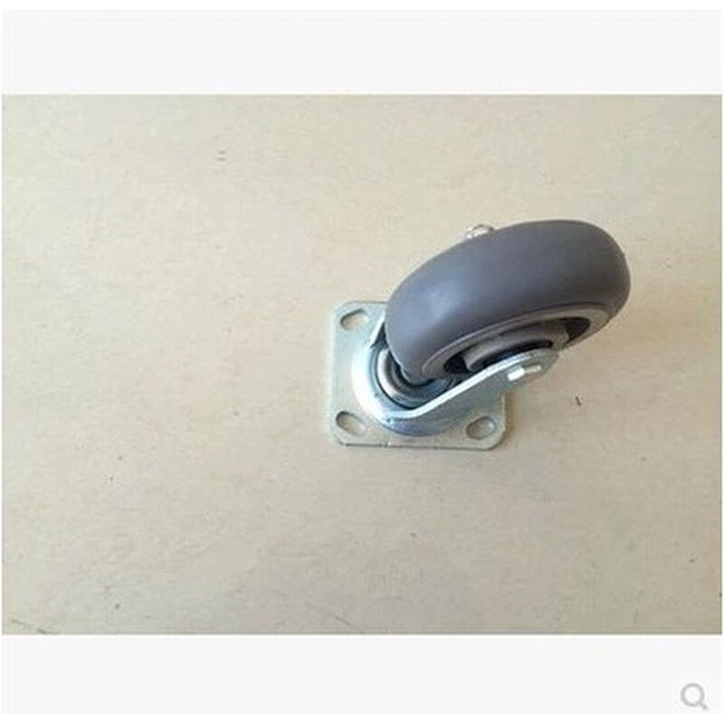 。4只包邮5寸重型静音橡胶轮万向轮转向轮双轴承脚轮静音减震推车