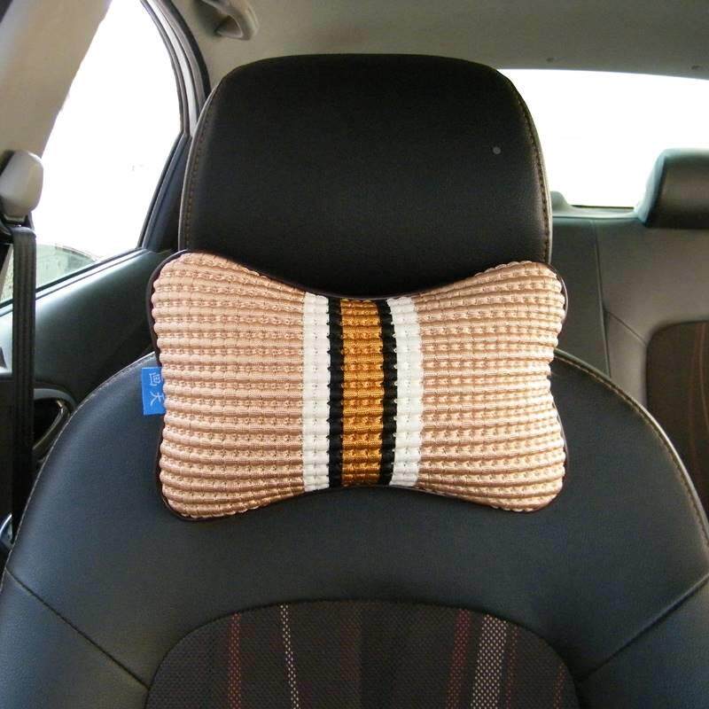汽车头枕一对夏季女骨头枕护颈枕记忆棉头枕四季通用汽车座椅枕头