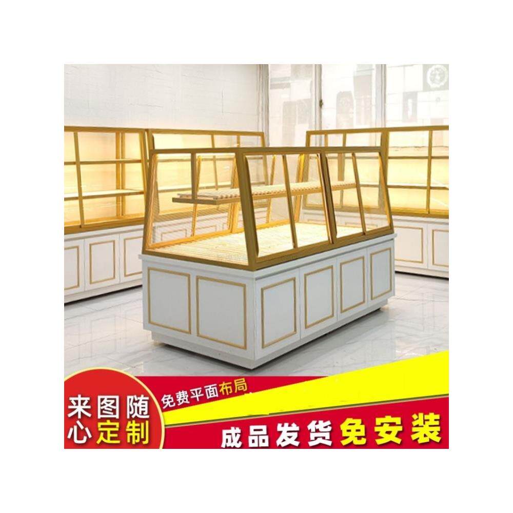 餐盘柜玻璃展示架面包柜展示柜中岛面包架蛋糕店边柜商用展柜