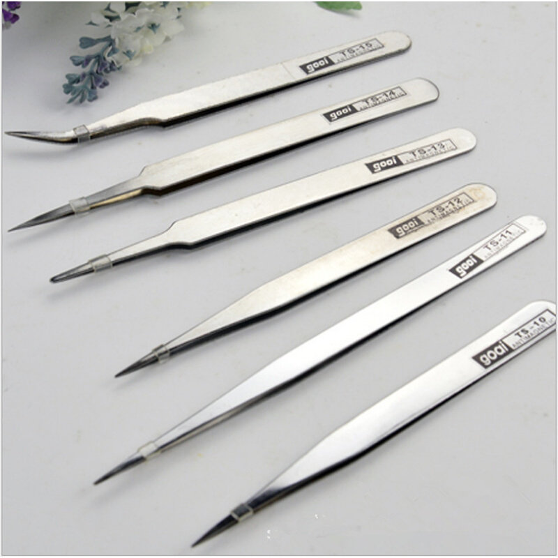 。镊子不锈钢 diy工具 维修工具 微景观造景 砖石画贴钻 多肉工具