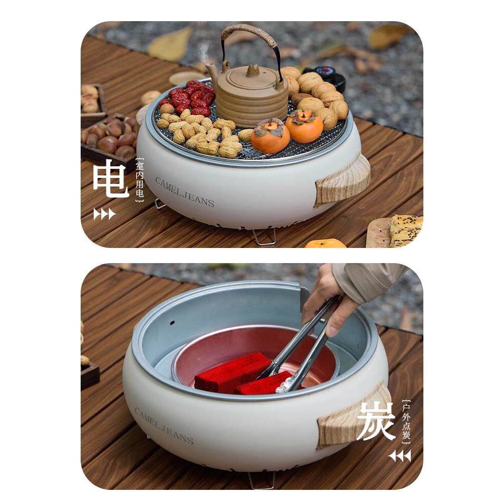 围炉煮茶炭两用2烤火套装器电具全套冬RHC炉日烧烤炉家用205新款