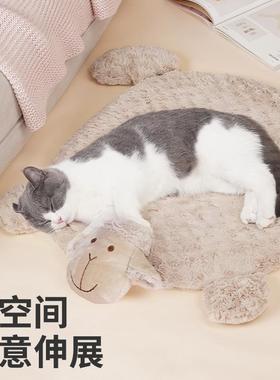 z觉eze小猫窝羊冬季保暖垫子睡物用猫狗通用XJB地垫狗狗睡垫狗笼