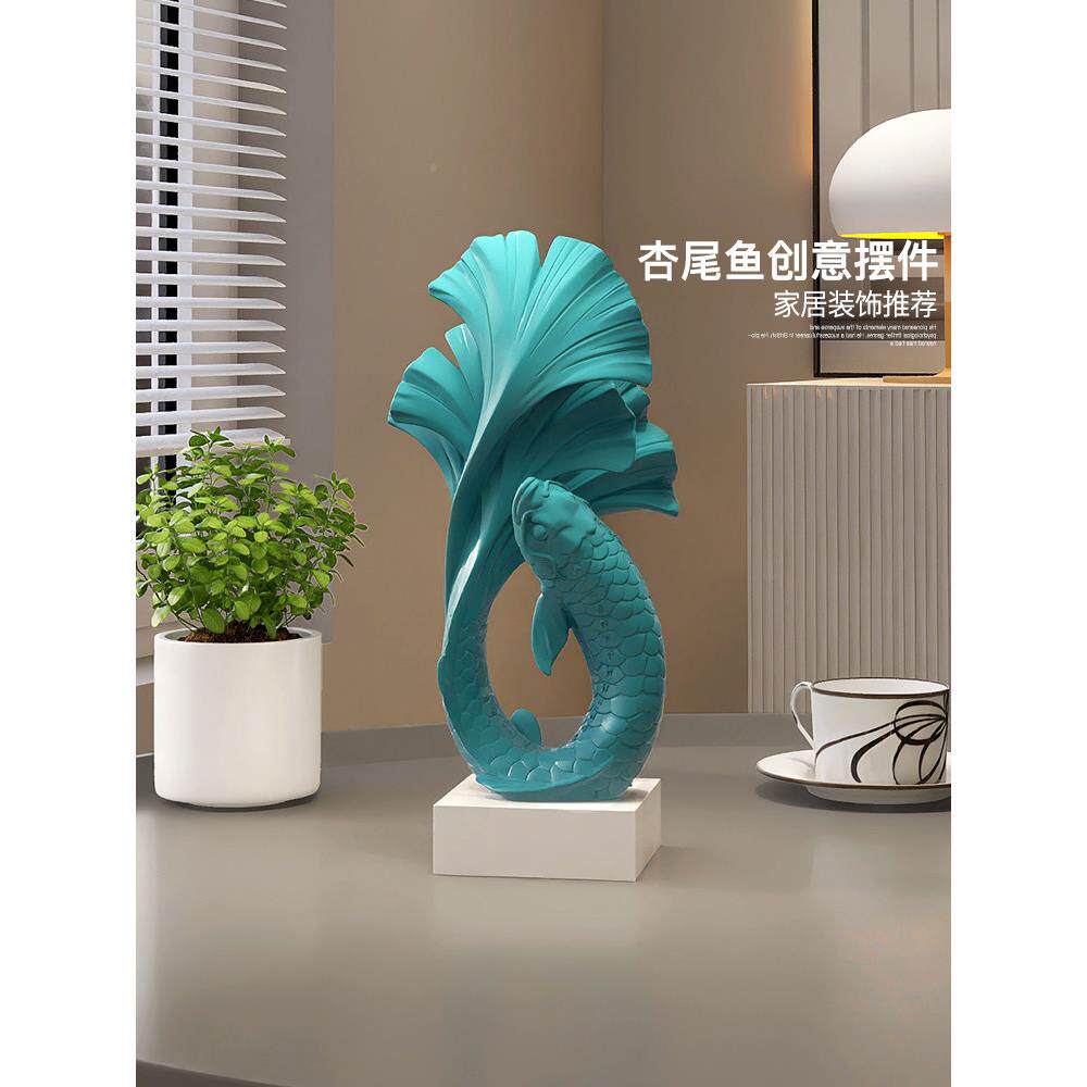 每年都有多余的办公桌室面锦鲤装礼饰品，饰如鱼AJB，入口大厅，