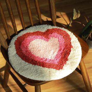 毛绒椅子坐垫冬季公室办防久坐滑圆形学生车宿舍沙发汽屁垫办公椅