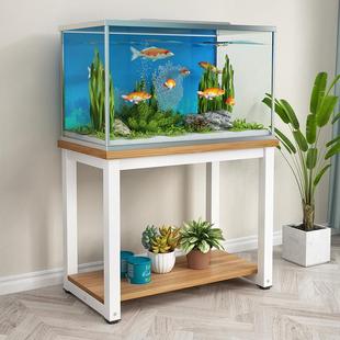 缸鱼缸柜水族架缸草桌金属基钢基木柜SRX龟基柜锻铁