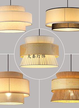 日风古式侘寂麻绳吊灯禅意室民宿覆古工业20170101风餐厅中风饭店