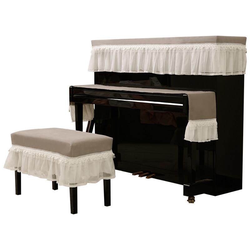 北欧轻奢钢凳琴罩半罩防尘JY1012罩全布蕾丝公主钢琴盖布套罩艺简,居家布艺,钢琴罩,淘宝优惠券,粉丝福利购,淘宝优惠卷