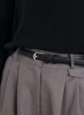 2026日本针扣细腰带高级感配西裤牛仔裤女士真皮皮带女款简约百搭