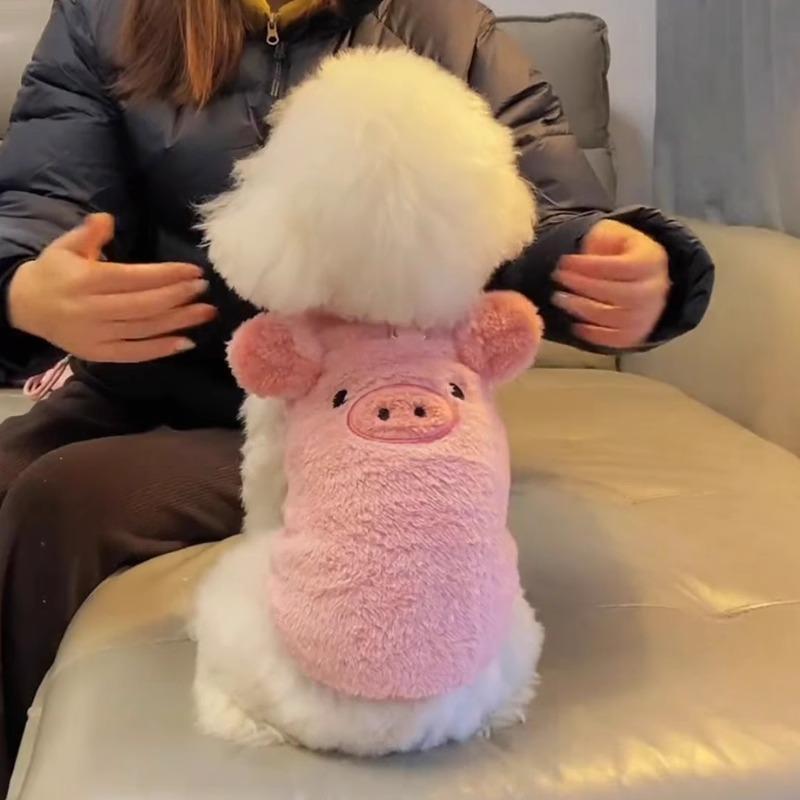 狗狗衣服可爱马甲秋冬款保暖可牵引泰迪博美德文猫咪防寒加厚背心