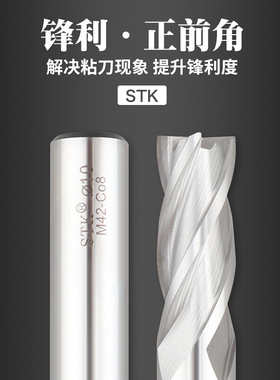 。原装正品 日本STK白钢铣刀 高钴铣刀EM204 M42-CO8 1/8-3/4