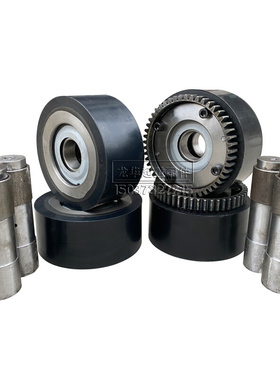 。直销LD300包胶行车轮单梁行车PU包胶轮聚氨酯静音耐磨起重包胶