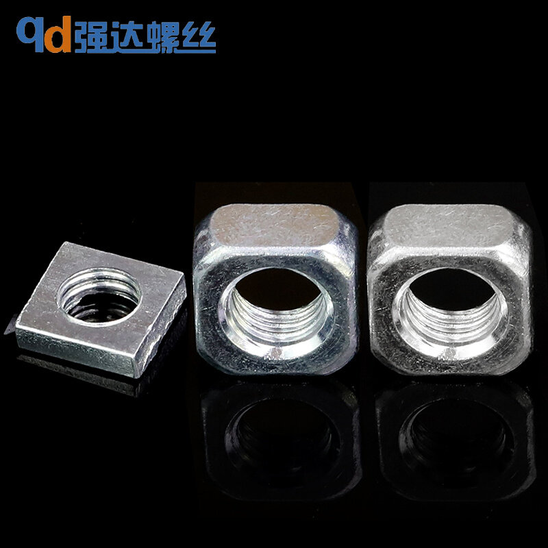 。M3M4M5M6M8M10M12 304不锈钢四方螺母方形方螺帽正方四角碳钢镀