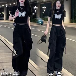 爵士舞服装女套装jazz跳舞裤子学院风嘻哈街舞搭配成人现代演出服