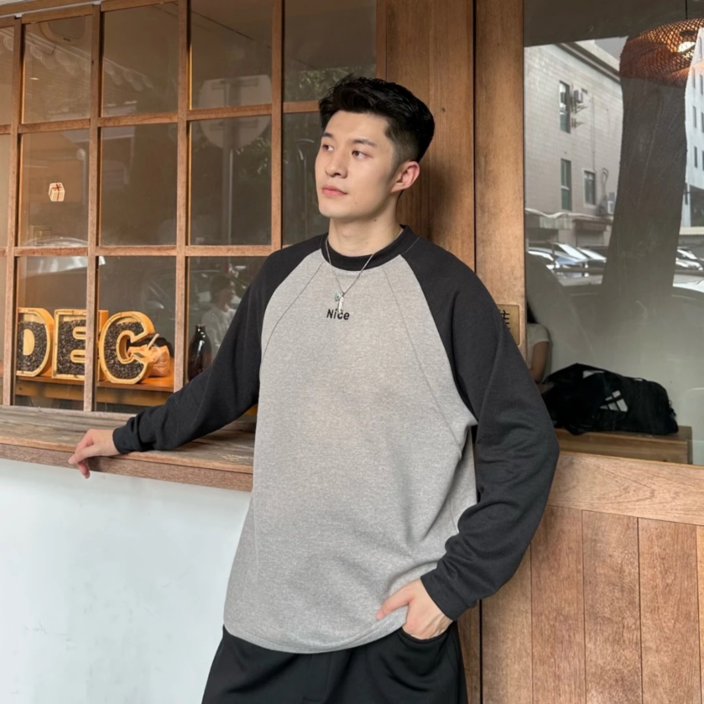 双面绒卫衣T恤休闲百搭长袖新款