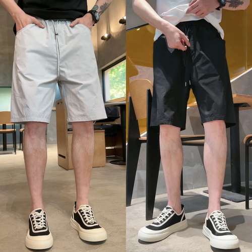 夏季新款男士洋气轻薄透气简约百搭宽松舒适潮流休闲时尚气质短裤