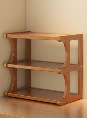 杯具收纳置物架桌面多功能展示架咖啡杯子收纳架中古风多层放置架