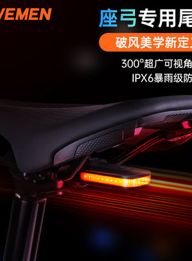 雷夫曼CL01自行车尾灯夜骑山地车公路车座包座弓警示灯日间通用