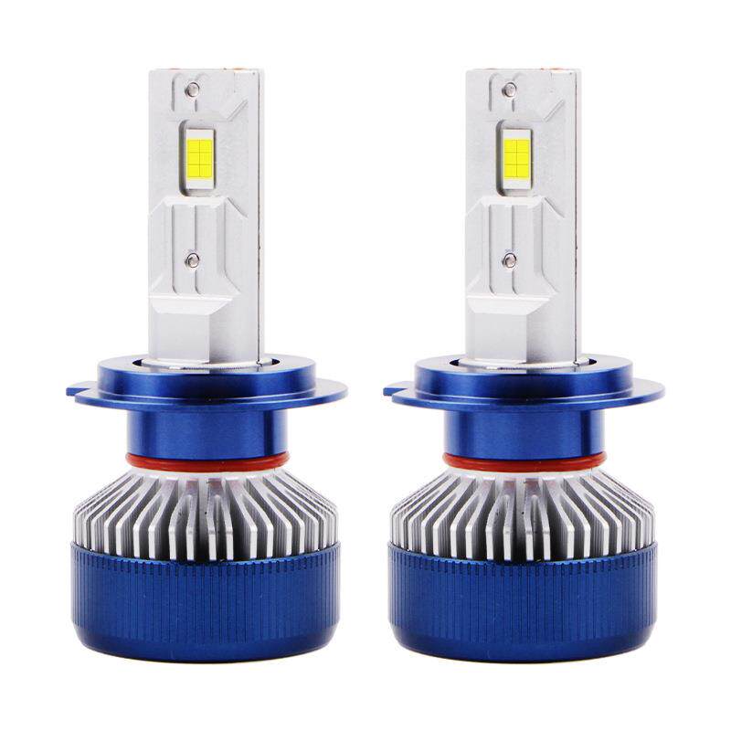 汽车大灯ledh7灯泡双铜管车头灯白光H4远近一体H11近光灯前大灯
