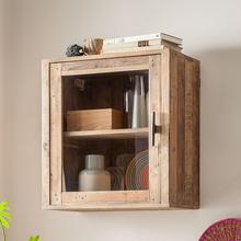 美式乡村纯实木厨房橱柜顶柜墙壁柜墙上吊柜收纳柜客厅储物柜壁柜