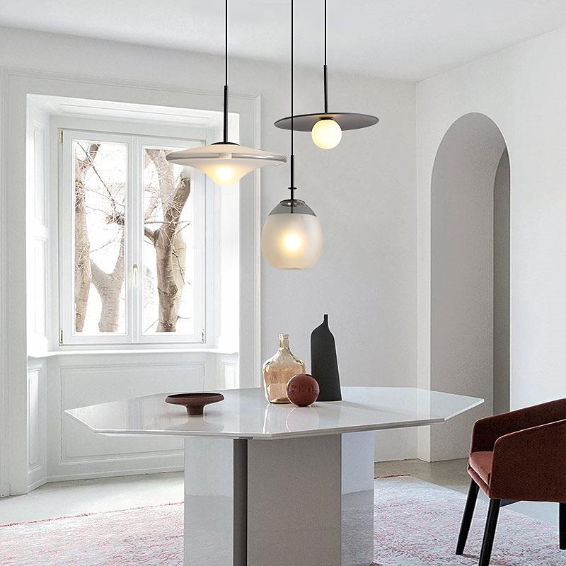 餐厅灯卧室床头吊灯现代简约吧台灯设计师款全铜创意三头吊灯