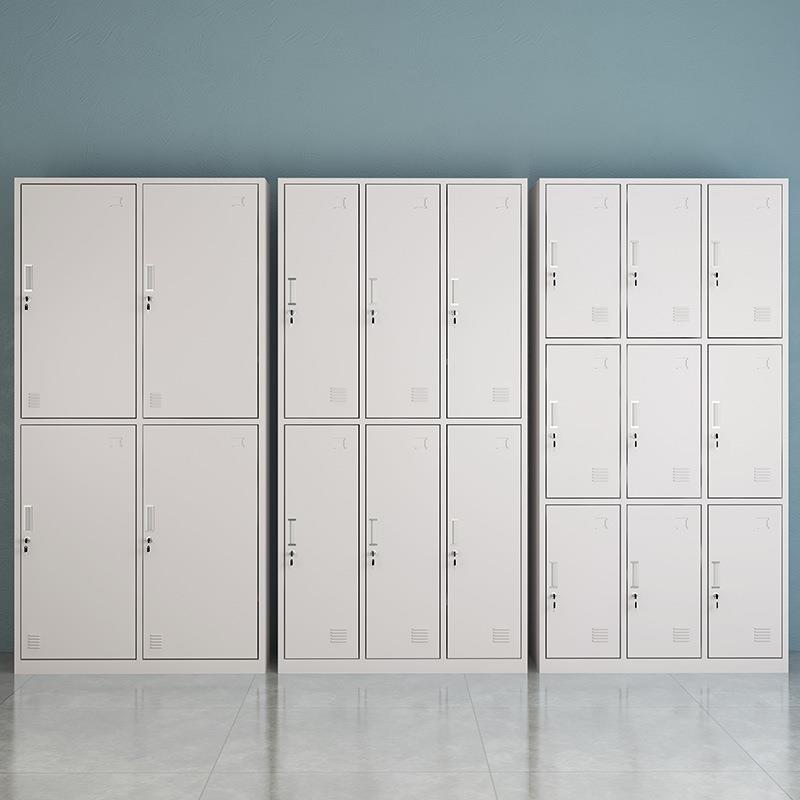 钢制加厚更衣柜员工铁皮储物柜带锁寄存柜资料文件柜洗浴换衣柜