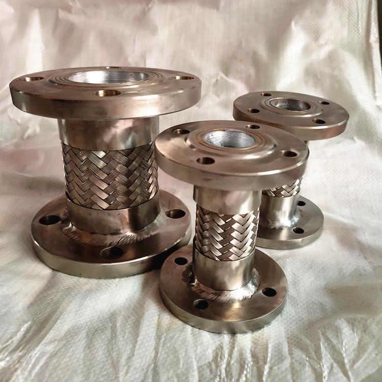 不锈钢金属软管法兰式/沟槽式304不锈钢编织网波纹管补偿器PN10