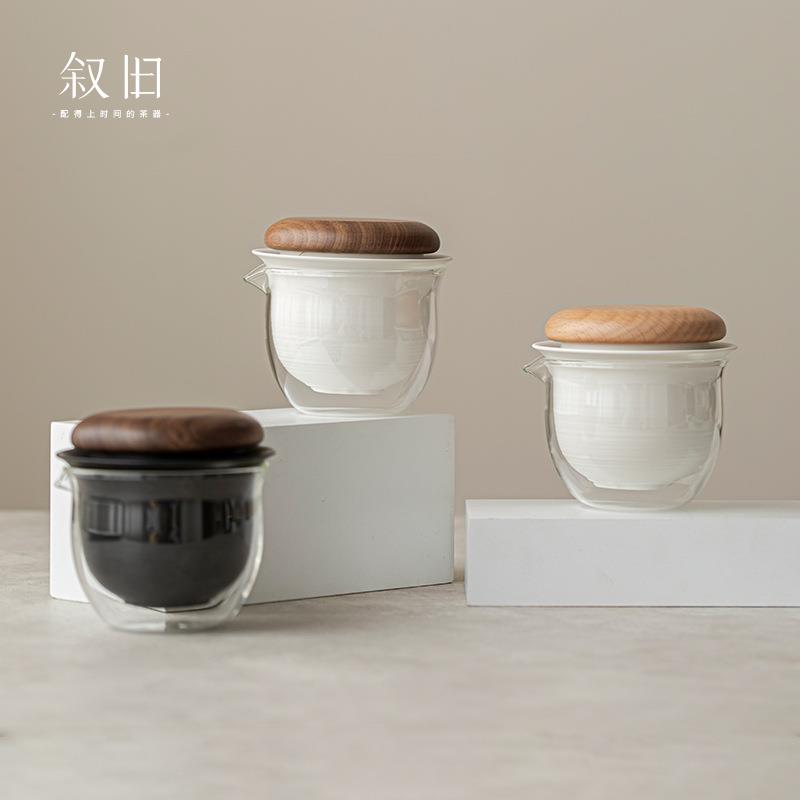 叙旧户外旅行茶具个人专用套装便携快客杯一壶三杯随身露营茶壶