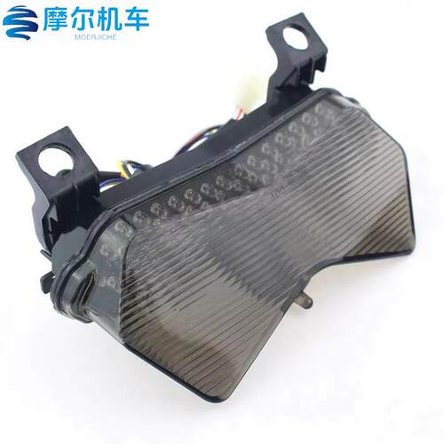 KAWASAKI636ZX6R2003-04年LED改装后刹车灯尾灯带转向灯功能