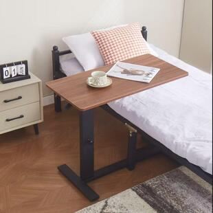 液压升降桌多功能支架可移动床边工作台气动家用可升降桌腿电脑桌