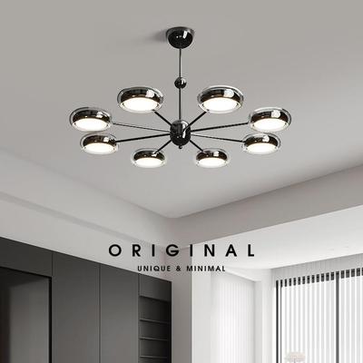 意式轻奢现代客厅吊灯设计师高级感卧室吊灯极简大厅主灯中山灯具