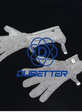 长款钢丝手套带护臂加长19厘米不锈钢手套屠宰厂分割剔骨金属手套