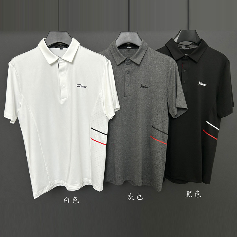 2026夏季新款高尔夫服装男短袖T血运动透气排汗高端情侣装男短袖