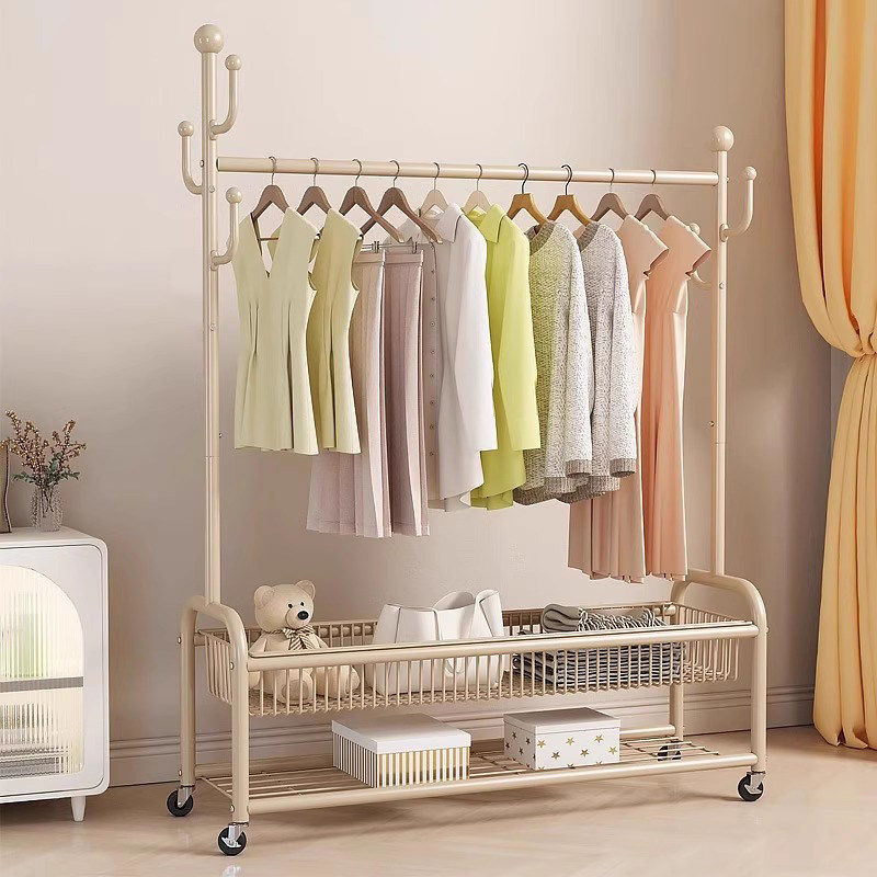 衣帽架卧室落地阳台家用挂衣杆金属衣架房间收纳置物架子晾衣神器,收纳整理,衣架收纳架/盒,淘宝优惠券,粉丝福利购,淘宝优惠卷