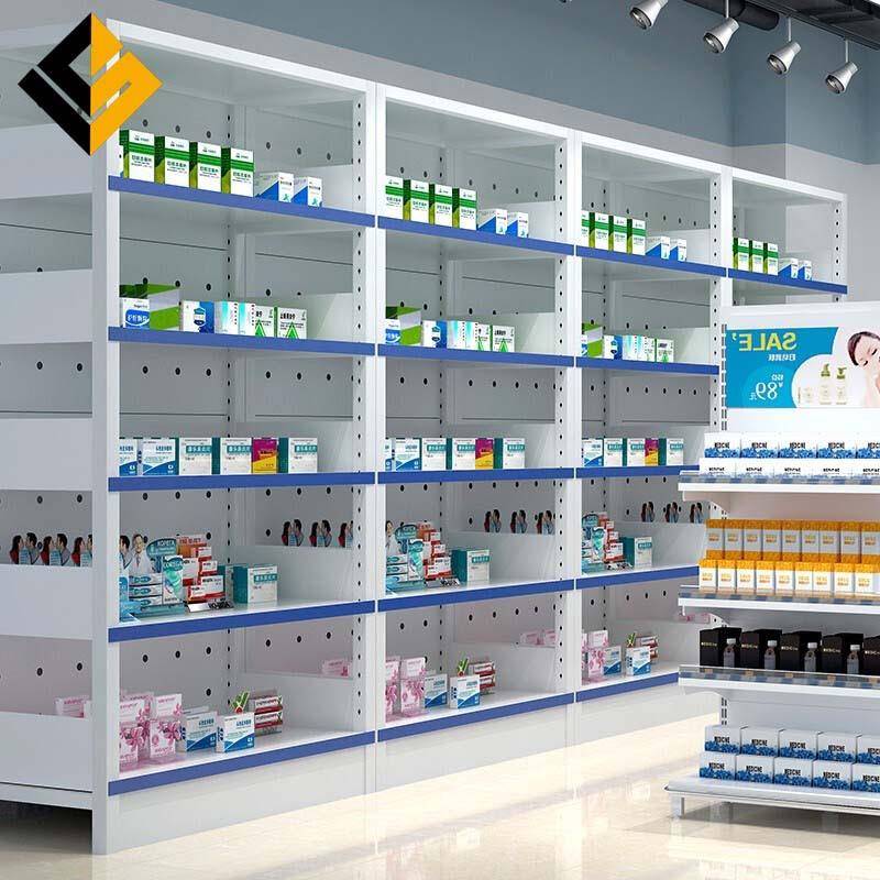 西药架医院药房诊所单双面抽拉可调节药盘架药店药品展示架医用