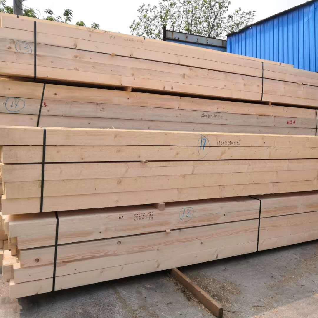 铁杉木方加工建筑木方工程口料实木龙骨条铁杉木跳板铁路枕木垫木