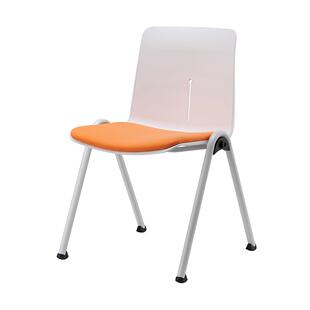 简约现代休闲椅学生培训椅图书馆阅览室椅子会议椅可连排堆叠塑钢
