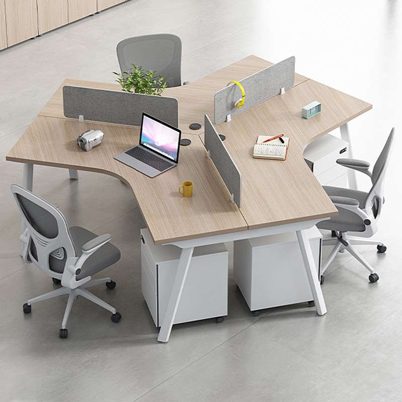 办公桌简约现代3/5/6人位屏风隔断电脑卡位员工桌椅组合办公家具