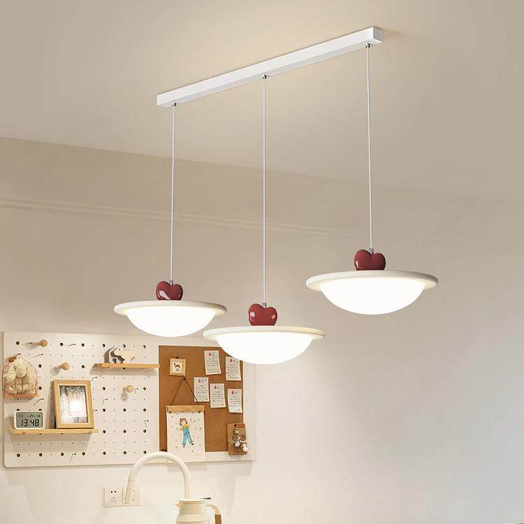 法式奶油风餐厅吊灯创意极简餐厅灯网红设计师饭厅吧台护眼吊灯具