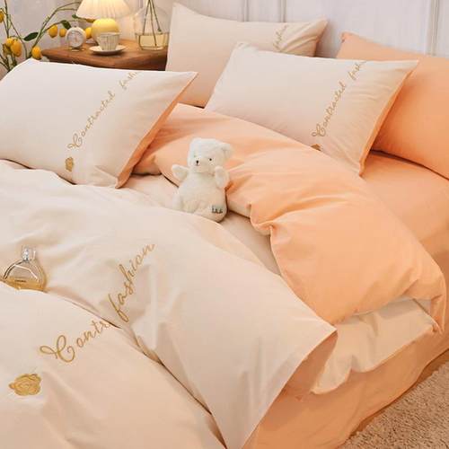 60s高级柔顺床上四件套2024新款全棉高档床品被套三件套床单床笠