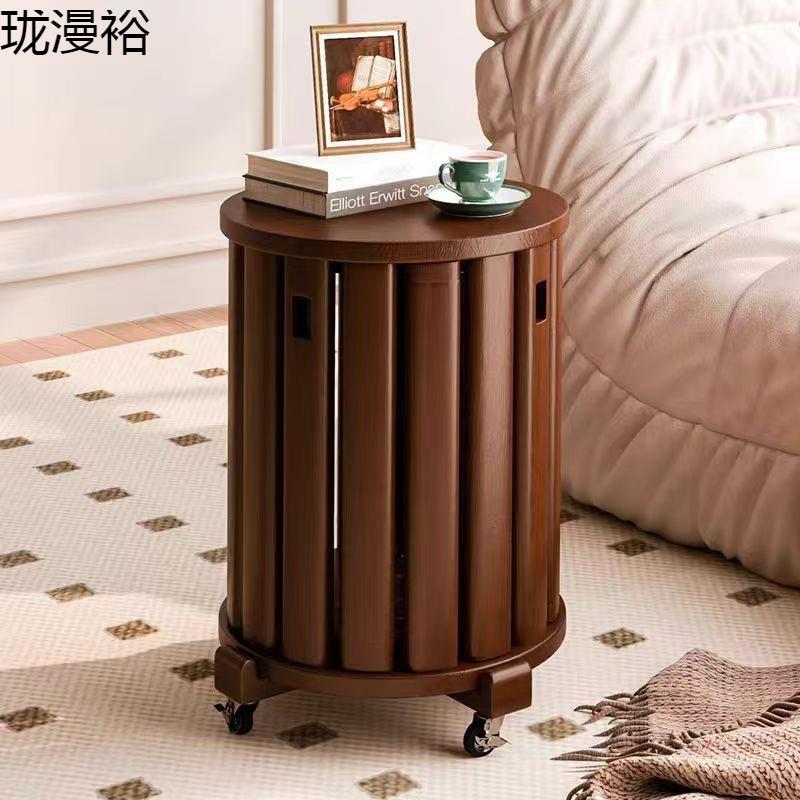 叠叠圆凳实木多功能板凳凳子组合茶几客厅家用叠放中式吃饭餐椅子