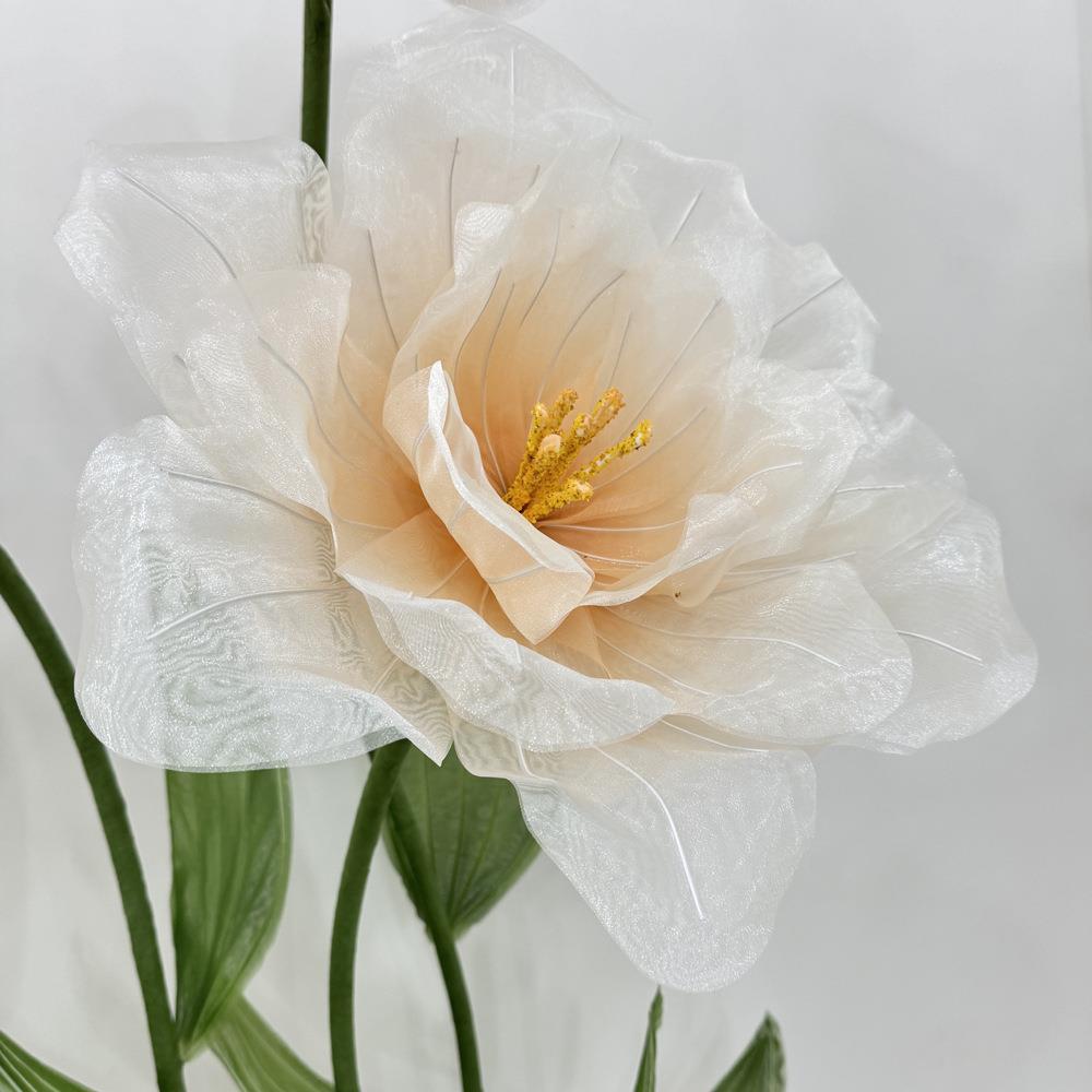 网红拍照美陈道具婚庆成品立体栀子花美陈橱窗装饰