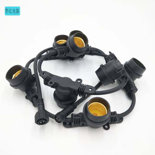 E27灯串线灯带线S14灯线户外防水LED灯串螺口灯饰火龙果照明补光