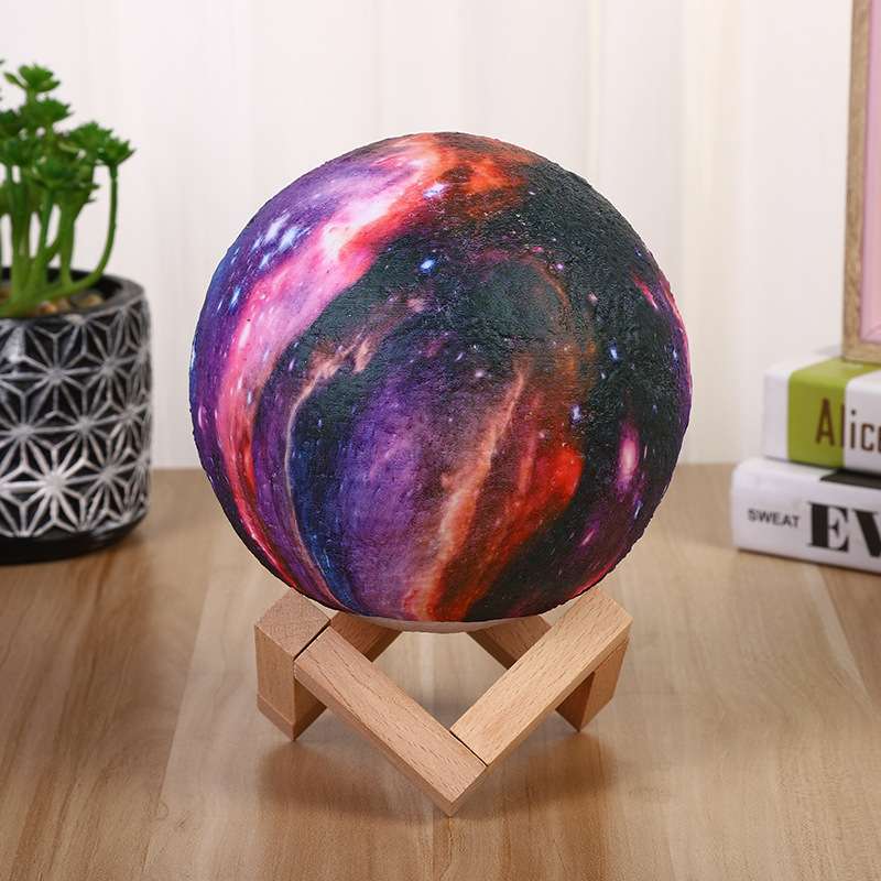 星空月球灯家用卧室氛围感床头小夜灯月亮台灯创意星空灯礼物