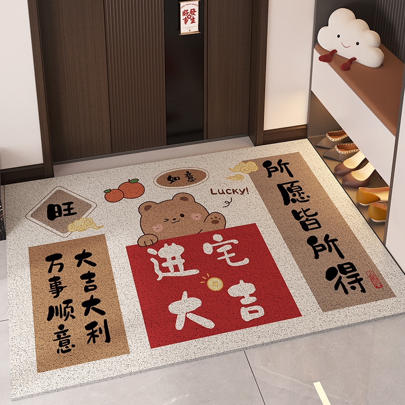 21中式玄关入户门地垫进门刮裁剪脚垫蹭垫脚垫圈地土泥丝防滑可耐