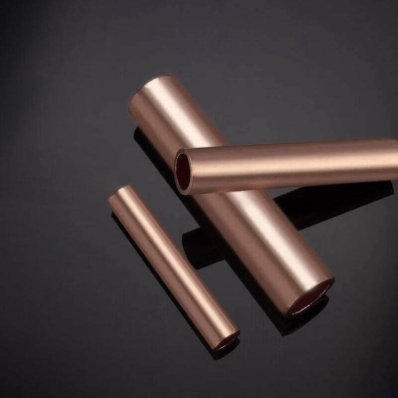 海迪克g铜接管紫铜直通管连斯电缆对接铜管铜线鼻子接线裸端子ira