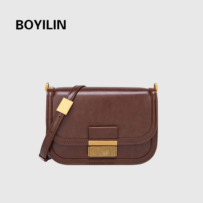 2025新款复古百搭豆腐包女时尚单肩斜挎腋下包高级感通勤小方包